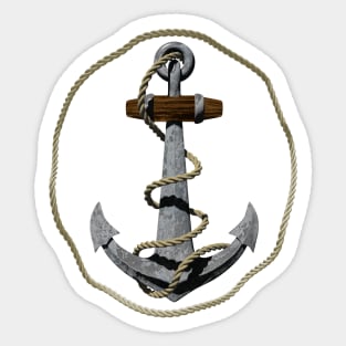 Anchor With Rope Sticker